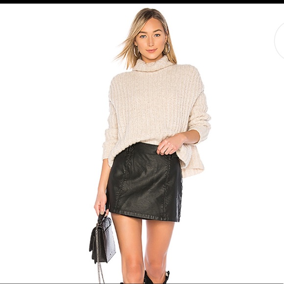 Free People Dresses & Skirts - Free people faux-leather mini skirt, NWT!